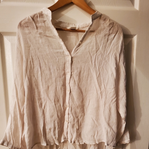 H&M - White Button Shirt - Picture 1 of 3